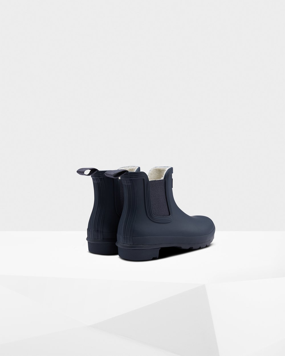 Womens Chelsea Boots - Hunter Original Insulated (81BEVHSTM) - Navy